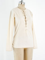 Yves Saint Laurent Lace Up Safari Top Top arcadeshops.com