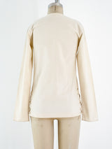 Yves Saint Laurent Lace Up Safari Top Top arcadeshops.com