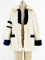 Sheared Beaver Sailor Inspired Fur Jacket Jacket arcadeshops.com