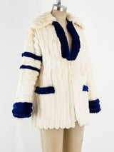 Sheared Beaver Sailor Inspired Fur Jacket Jacket arcadeshops.com