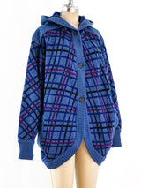 Yves Saint Laurent Check Knit Hooded Jacket Jacket arcadeshops.com