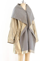 Issey Miyake Gingham Drawstring Windcoat Jacket arcadeshops.com