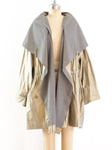 Issey Miyake Gingham Drawstring Windcoat Jacket arcadeshops.com