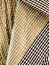 Issey Miyake Gingham Drawstring Windcoat Jacket arcadeshops.com