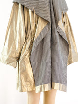 Issey Miyake Gingham Drawstring Windcoat Jacket arcadeshops.com