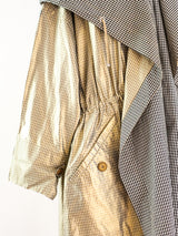 Issey Miyake Gingham Drawstring Windcoat Jacket arcadeshops.com