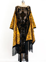 Mudcloth and Devore Velvet Caftan Dress arcadeshops.com