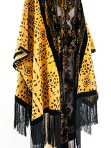 Mudcloth and Devore Velvet Caftan Dress arcadeshops.com