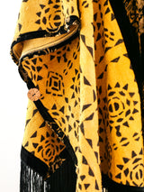 Mudcloth and Devore Velvet Caftan Dress arcadeshops.com