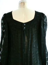Yves Saint Laurent Tiered Chiffon Gown Dress arcadeshops.com
