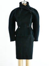 Alaia Felted Wool Fringed Skirt Ensemble Suit arcadeshops.com
