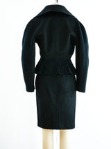 Alaia Felted Wool Fringed Skirt Ensemble Suit arcadeshops.com