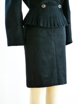 Alaia Felted Wool Fringed Skirt Ensemble Suit arcadeshops.com