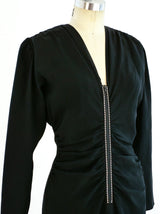 Yves Saint Laurent Rhinestone Trim Mini Dress Dress arcadeshops.com