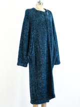 Missoni Blue Lurex Maxi Cardigan Jacket arcadeshops.com