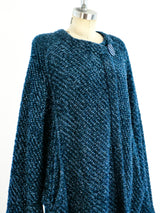Missoni Blue Lurex Maxi Cardigan Jacket arcadeshops.com