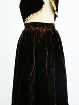Adolfo Velvet Coin Fringed Ensemble Suit arcadeshops.com