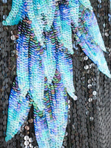 Halston Feather Sequined Ensemble Suit arcadeshops.com