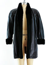 Yves Saint Laurent Fur Lined Leather Jacket Jacket arcadeshops.com