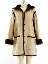 Yves Saint Laurent Russian Collection Fur Lined Quilted Jacket Jacket arcadeshops.com