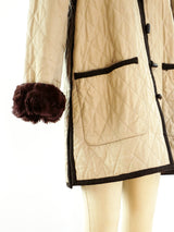 Yves Saint Laurent Russian Collection Fur Lined Quilted Jacket Jacket arcadeshops.com