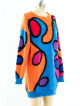 Multicolor Mohair Sweater Dress Dress arcadeshops.com