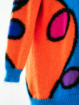 Multicolor Mohair Sweater Dress Dress arcadeshops.com