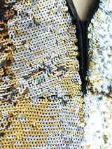 Prada Silver and Gold Sequin Dress Dress arcadeshops.com