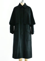 Yves Saint Laurent Caped Overcoat Jacket arcadeshops.com