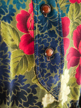 Ungaro Muted Floral Peasant Dress Dress arcadeshops.com