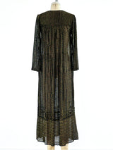 Bohemian Black and Gold Knit Dress Dress arcadeshops.com