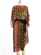 Floral Silk Chiffon Dress Dress arcadeshops.com