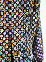 Geometric Printed Sequin Maxi Dress Dress arcadeshops.com