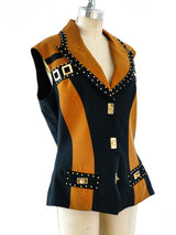 1980's Studded Sleeveless Jacket Jacket arcadeshops.com
