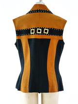 1980's Studded Sleeveless Jacket Jacket arcadeshops.com