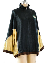 Gucci Metallic Zip Front Athletic Jacket Jacket arcadeshops.com