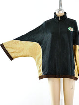 Gucci Metallic Zip Front Athletic Jacket Jacket arcadeshops.com