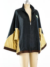 Gucci Metallic Zip Front Athletic Jacket Jacket arcadeshops.com