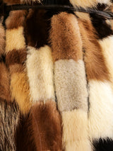 Patchwork Mink Fur Cape Jacket arcadeshops.com