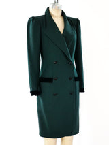 Ungaro Velvet Trimmed Coat Dress Dress arcadeshops.com