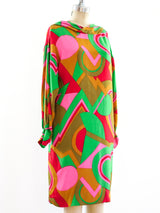 Leo Narducci Hooded Graphic Print Dress Dress arcadeshops.com