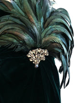 Bill Blass Feather Embellished Strapless Dress Dress arcadeshops.com