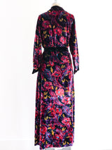 Scaasi Floral Velvet Robe Jacket arcadeshops.com