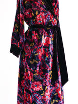 Scaasi Floral Velvet Robe Jacket arcadeshops.com