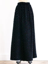 Gucci Rhinestone Velvet Maxi Skirt Bottom arcadeshops.com
