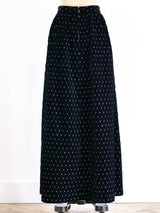 Gucci Rhinestone Velvet Maxi Skirt Bottom arcadeshops.com