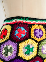Multicolor Crochet Hot Pants Bottom arcadeshops.com