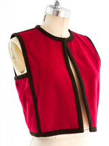 Yves Saint Laurent Felted Wool Vest Jacket arcadeshops.com