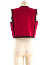 Yves Saint Laurent Felted Wool Vest Jacket arcadeshops.com