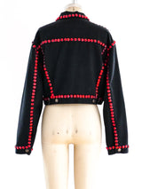 Dolce and Gabbana Crystal Studded Denim Jacket Jacket arcadeshops.com